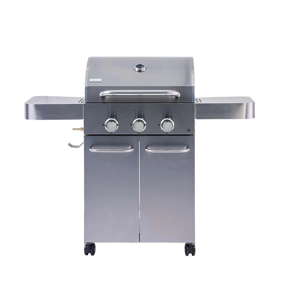 Bluegaz Z6 gasolgrill med tre brännare och två sidobord