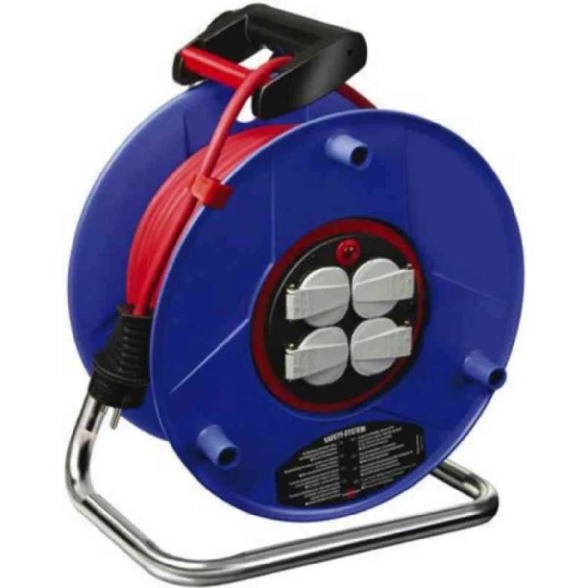 Brennenstuhl Anti-Twist kabelvinda med fyra uttag