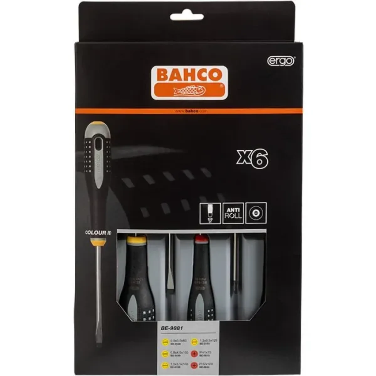 Bahco BE-9881 set – Skruvmejsel