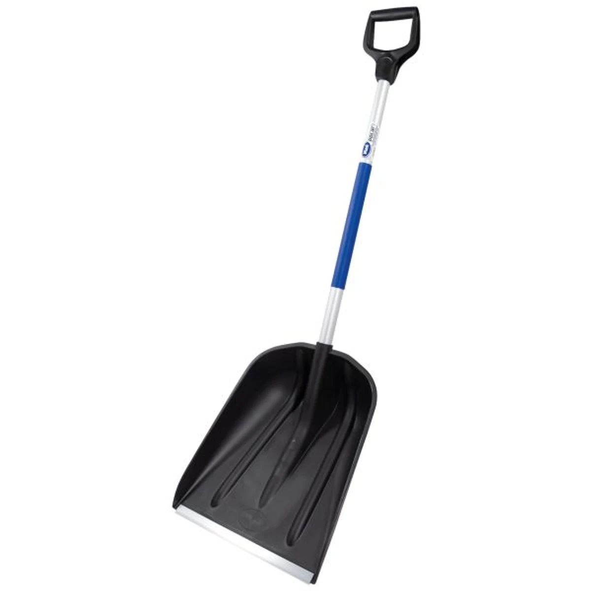 Masi snöskyffel med svart blad och aluminiumskaft