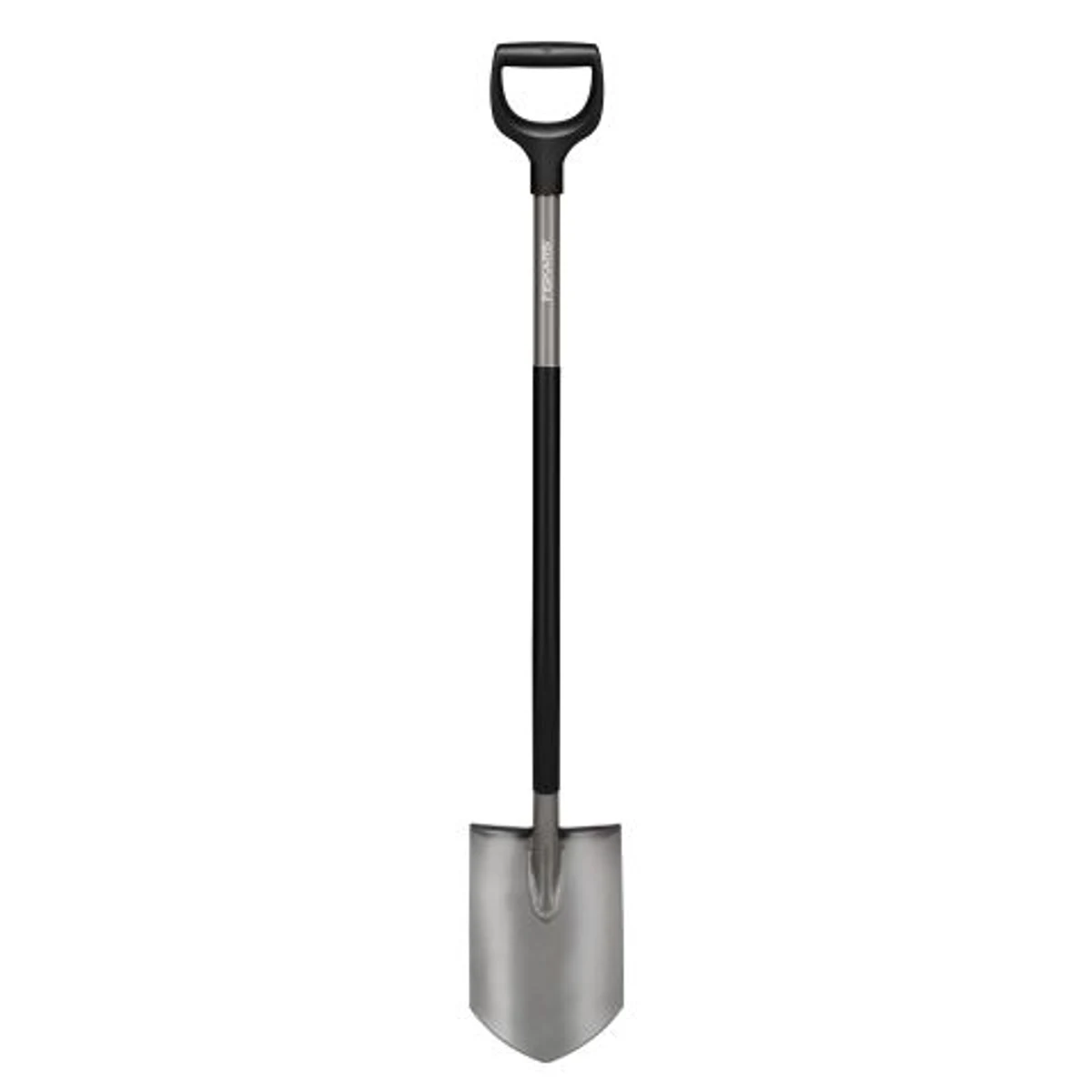 Fiskars Ergonomic spetsig spade, grå
