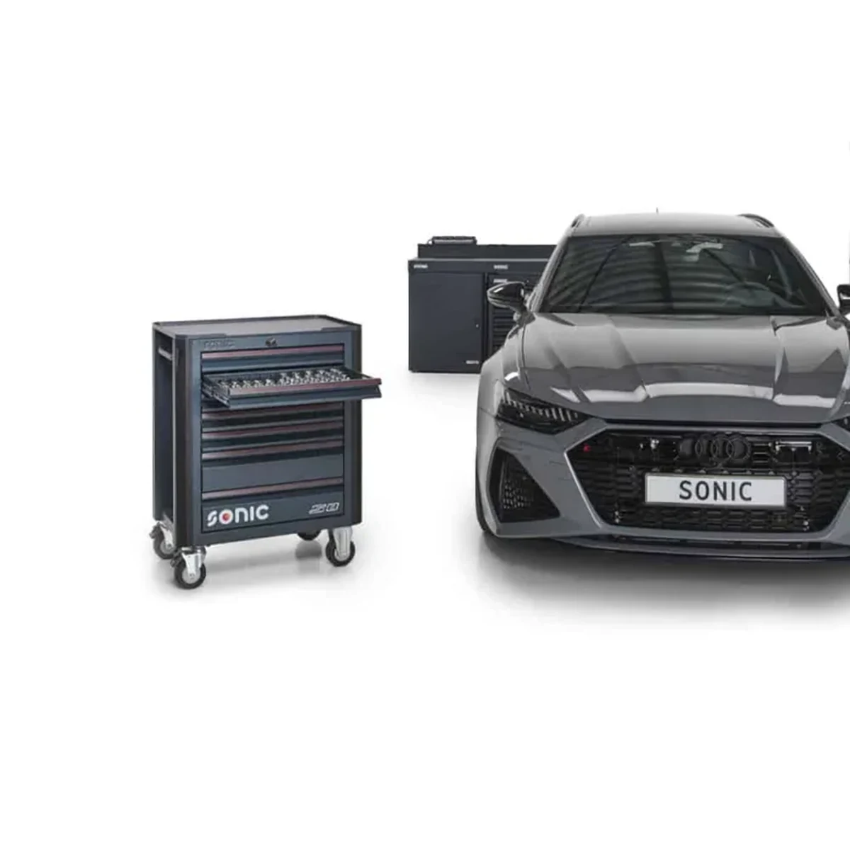 Sonic S8 (gevuld) – Verktygsvagn med verktyg